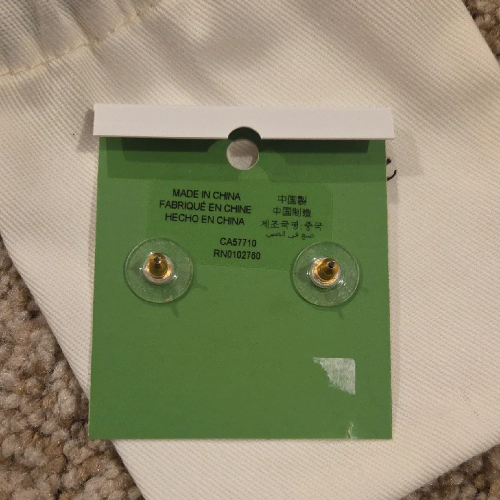 Kate Spade Iridescent Spade Earrings - Picture 3 of 3